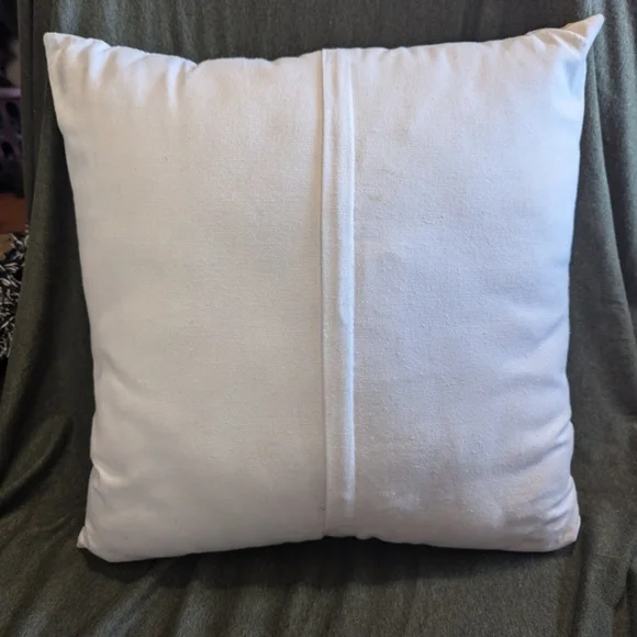 Accent pillow patriotic embroidered red/white/blue 19x19 - Picture 2 of 8